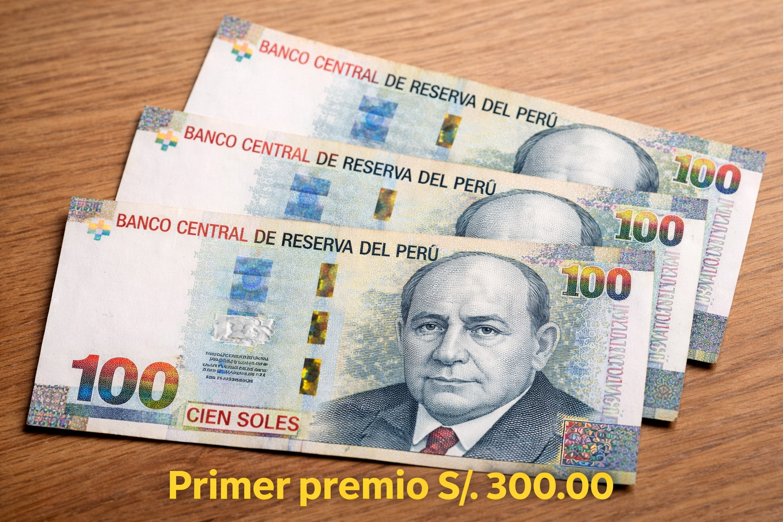 Primer premio S/300